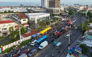 Ngã tư Bốn Xã: Vị trí, sáu nhánh đường và cách di chuyển 4 Giao thông tại ngã tư Bốn Xã có thường ùn tắc không