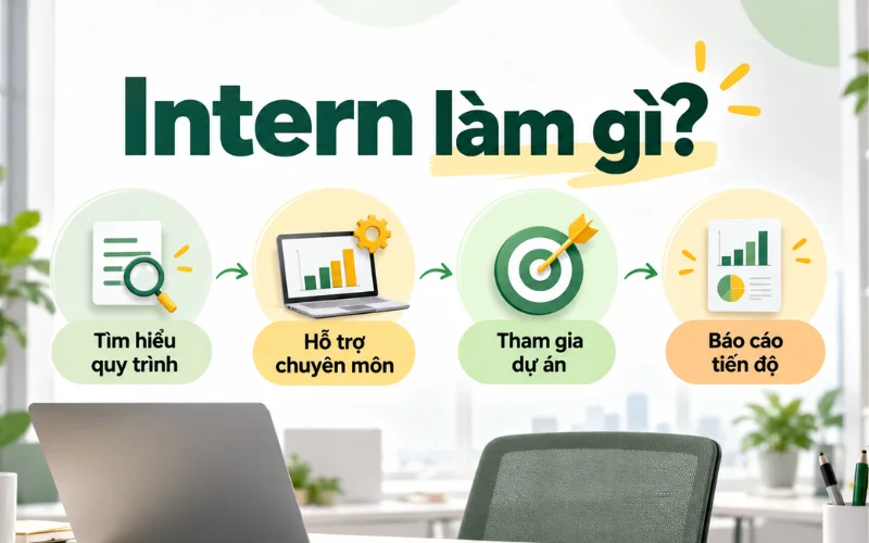 Intern là gì? Công việc, kỹ năng và những điều cần biết khi thực tập 2 Công việc mà Intern đảm nhiệm