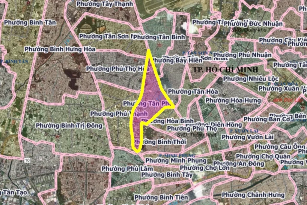 Phường Tân Phú sau sáp nhập: gồm phường cũ nào, UBND, công an phường và bản đồ