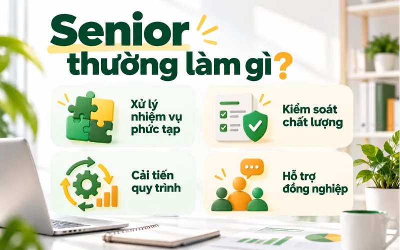 Công việc Senior thường đảm nhiệm